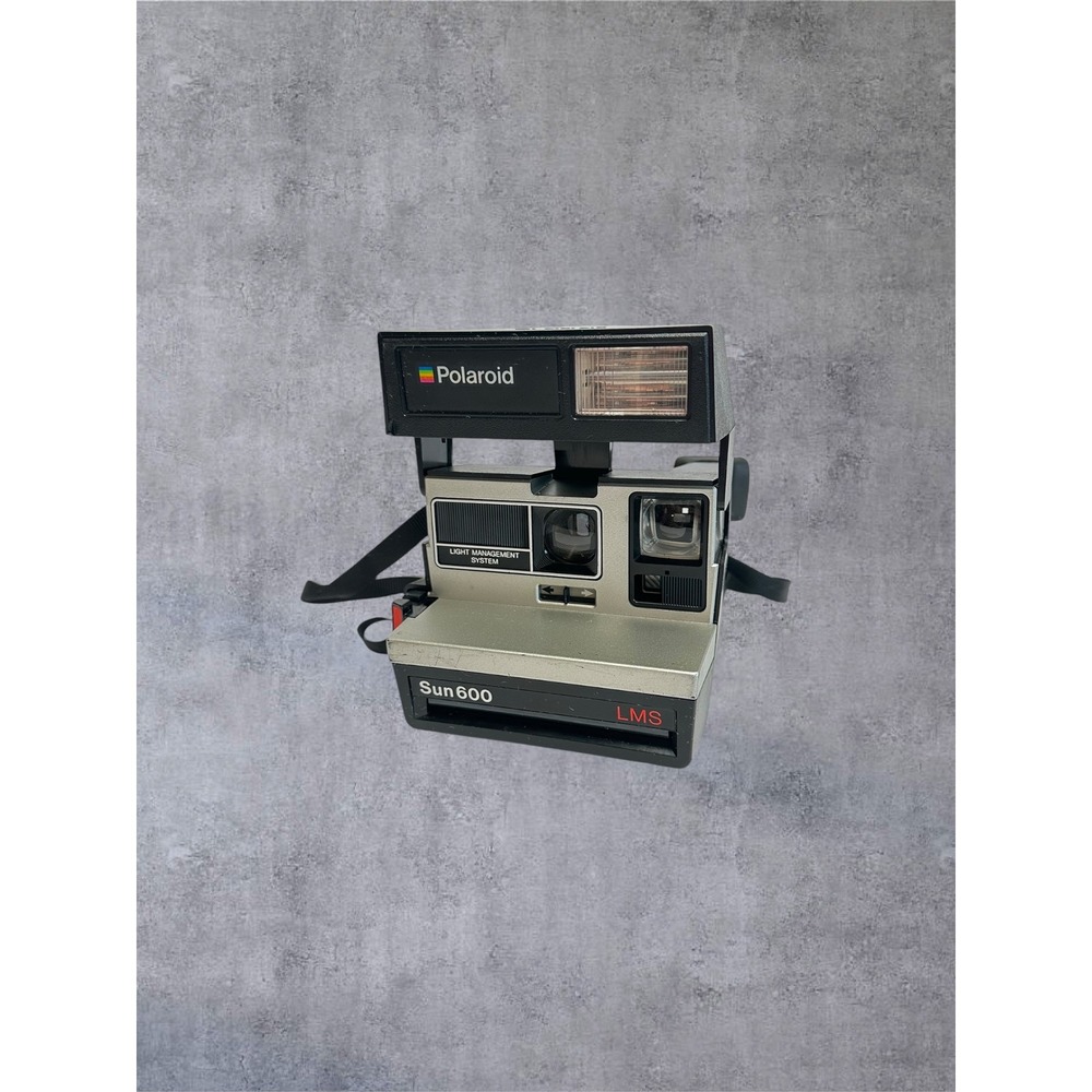 Vintage Polaroid Sun 600 LMS Camera Black Silver Instant Film‎